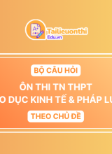 Bộ Câu Hỏi Ôn Thi TN THPT môn Giáo Dục Kinh Tế  Pháp Luật Theo Chủ Đề (Cập Nhật Mới Nhất 2025)